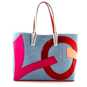 **IN SEARCH OF** NOT SELLING ** Christian Louboutin Cabata East West Denim Tote
